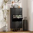 HOMCOM Elegant Three-Drawer Shoe Cabinet - Black