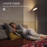 HOMCOM RGB Uplighter Floor Lamp, Tall Dimmable Standing Lamp with Remote & Touch Control, 350 Rotatable Head for Living Room Bedroom, 2700K-6000K Colour Temperatures, Black