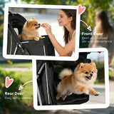 PawHut 3 Wheel Pet Stroller for Small and Miniature Dogs, Black