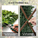 Outsunny Grass Wall Panels, 100 x 100 cm Artificial Grass Wall Decor with Tie Connectors, Greenery Backdrop Panels, Green