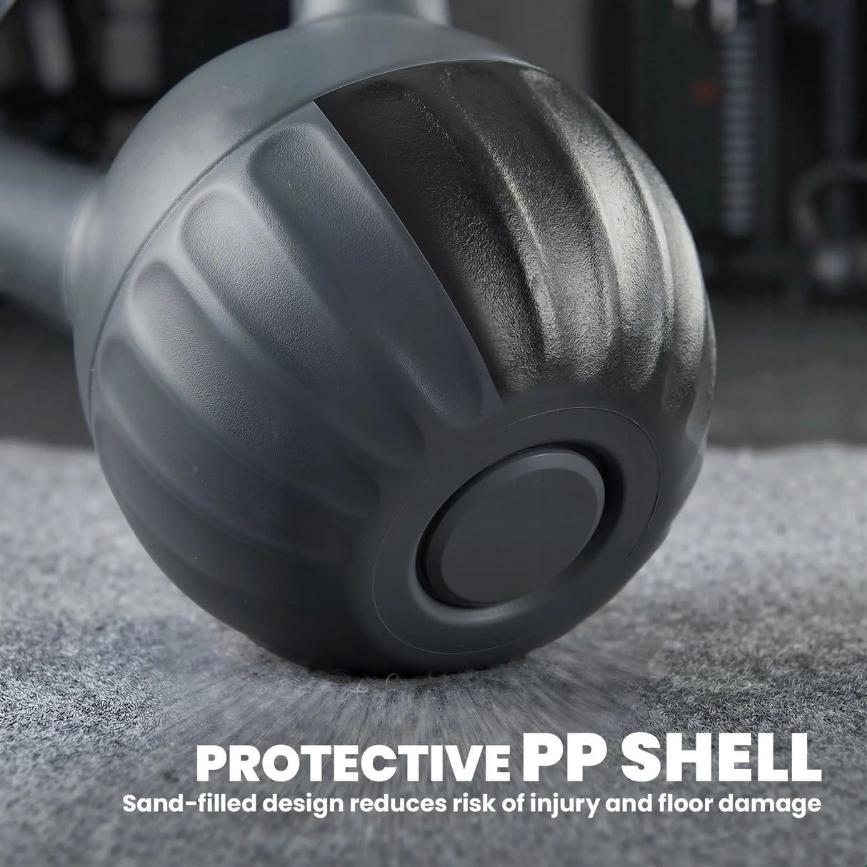 SPORTNOW Kettlebell for Strength Training Kettle Bell with Non-Slip Handle 10 kg Grey