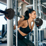 SPORTNOW Olympic Weight Plates Set, with Two 5kg and Two 2.5kg weights, Black