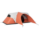 Outsunny 3000mm Waterproof Camping Tent for 5-6 Man, Family Tent with Porch and Sewn in Groundsheet, Portable with Bag, Orange