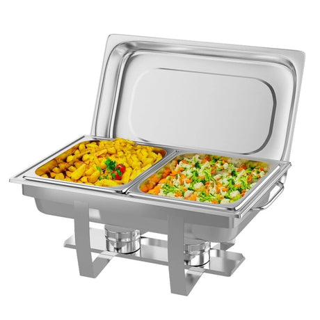 2 Packs Stainless Steel Full-Size Chafing Dish