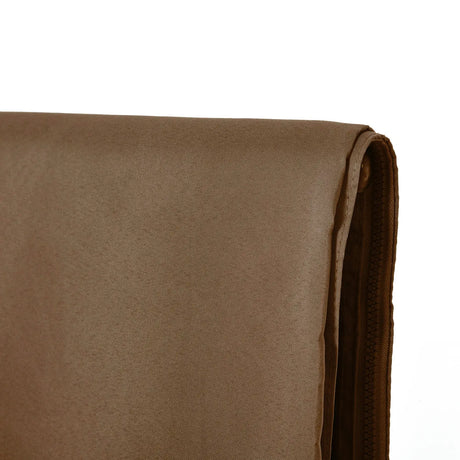 Outsunny 4 Pack Replacement Gazebo Curtains Privacy Panel for Most 3 x 4m Gazebo Canopy Pavillion Outdoor Shelter Sidewalls Accessories Dark Brown