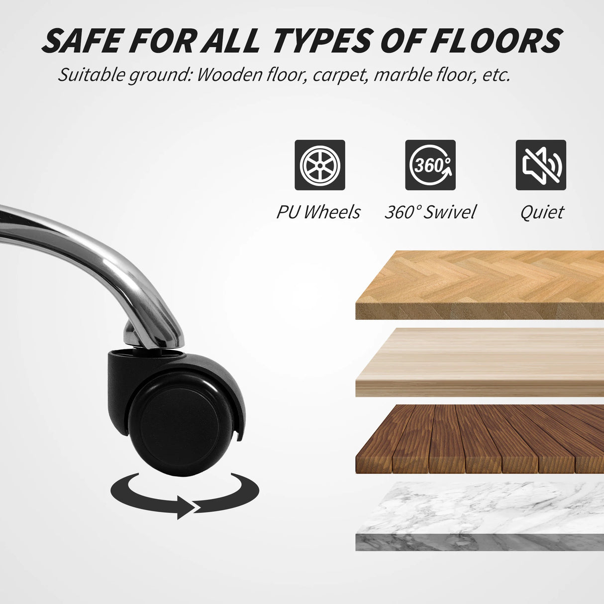 Vinsetto Linen-Look Swivel Office Chair - Black