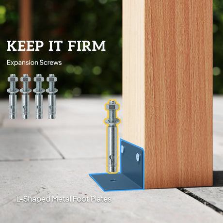 Outsunny 4 x 3 m Wooden Pergola Kit, Garden Pergola Gazebo Grape Trellis with Triangle Supports, 6 Beams, Maple Wood-effect