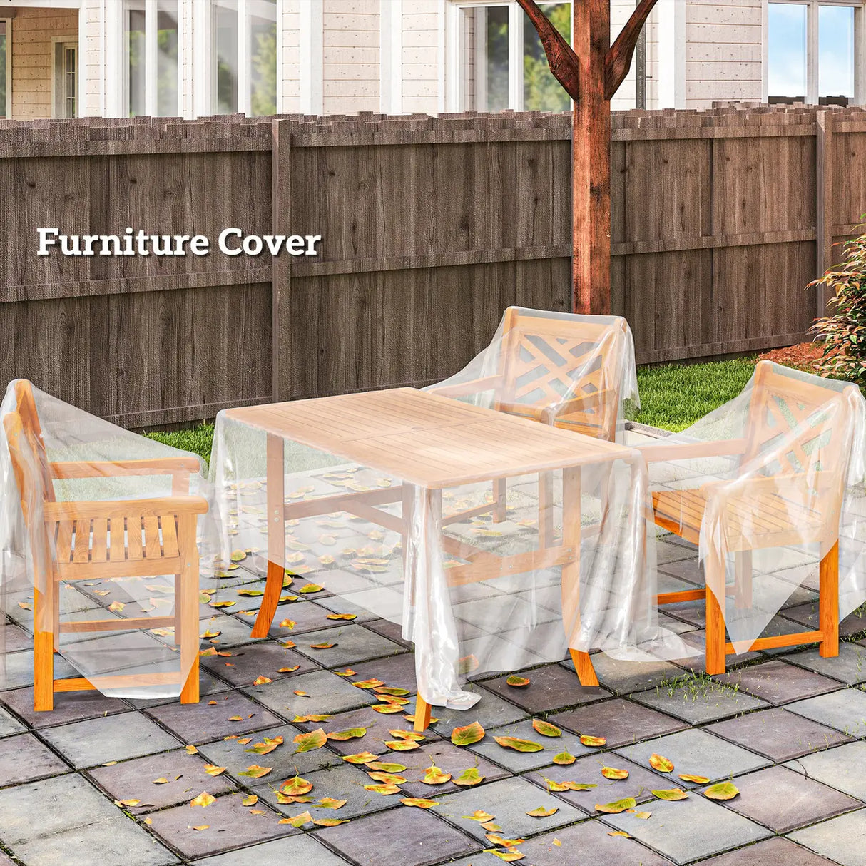 Outsunny 6 X 10m Heavy Duty (150um/6mil) Polypropylene Greenhouse Cover Replacement, UV Resistant Waterproof Plastic Polytunnel Cover, Clear