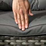 Outsunny Seven-Piece Rattan Dining Set - Grey