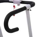 HOMCOM Folding Treadmill with Incline, Walking Pad Treadmill for Home, 1-10km/h Under Desk Running Machine with LCD Display and Wheels, No Assembly, White