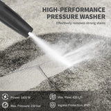 Outsunny 1800W 150-Bar Pressure Washer, with Adjustable Nozzle - Green