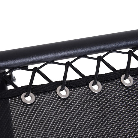 Outsunny Folding Zero Gravity Chairs, 3 Pieces Adjustable Sun Lounger and Table Set with Cup Holder and Headrest, Patio Bistro Set with Reclining Garden Chairs for Outdoor, Black