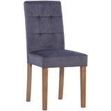 Ashbury Velvet Dining Chair in Graphite