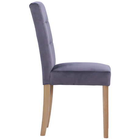 Ashbury Velvet Dining Chair in Graphite