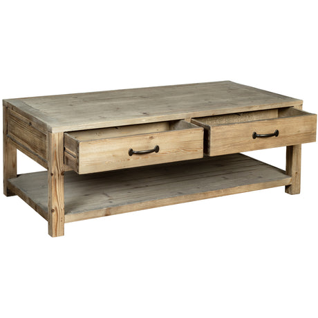 Coffee Table With 4 Drawers