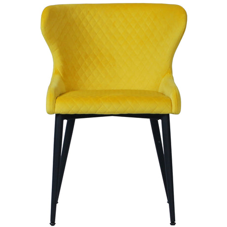 Orbit Chair Yellow Velvet