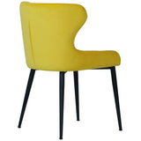 Orbit Chair Yellow Velvet