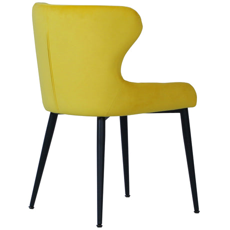 Orbit Chair Yellow Velvet