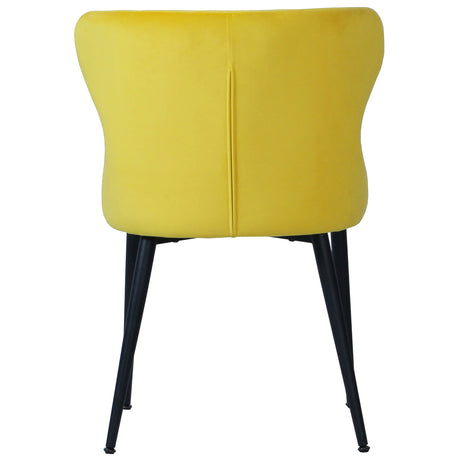 Orbit Chair Yellow Velvet