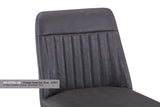(VPR03I) Vintage Grey Leather Bar Stool  (Pack of Two)