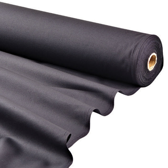 60" FR Black Poly Cotton Lining Cloth (100m Roll)