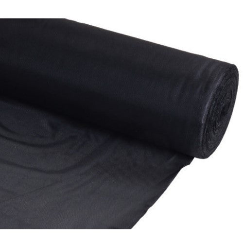 60" FR Black Brushed Polyester (Sold Per Metre)