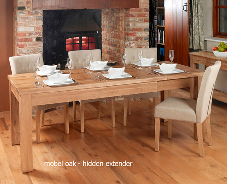 Mobel Hidden Extending Oak Dining Table (Seats 4-8)