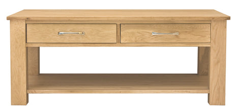 Mobel Oak Four Drawer Coffee Table