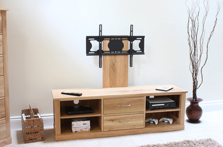 Mobel Oak Mounted Widescreen Television Cabinet
