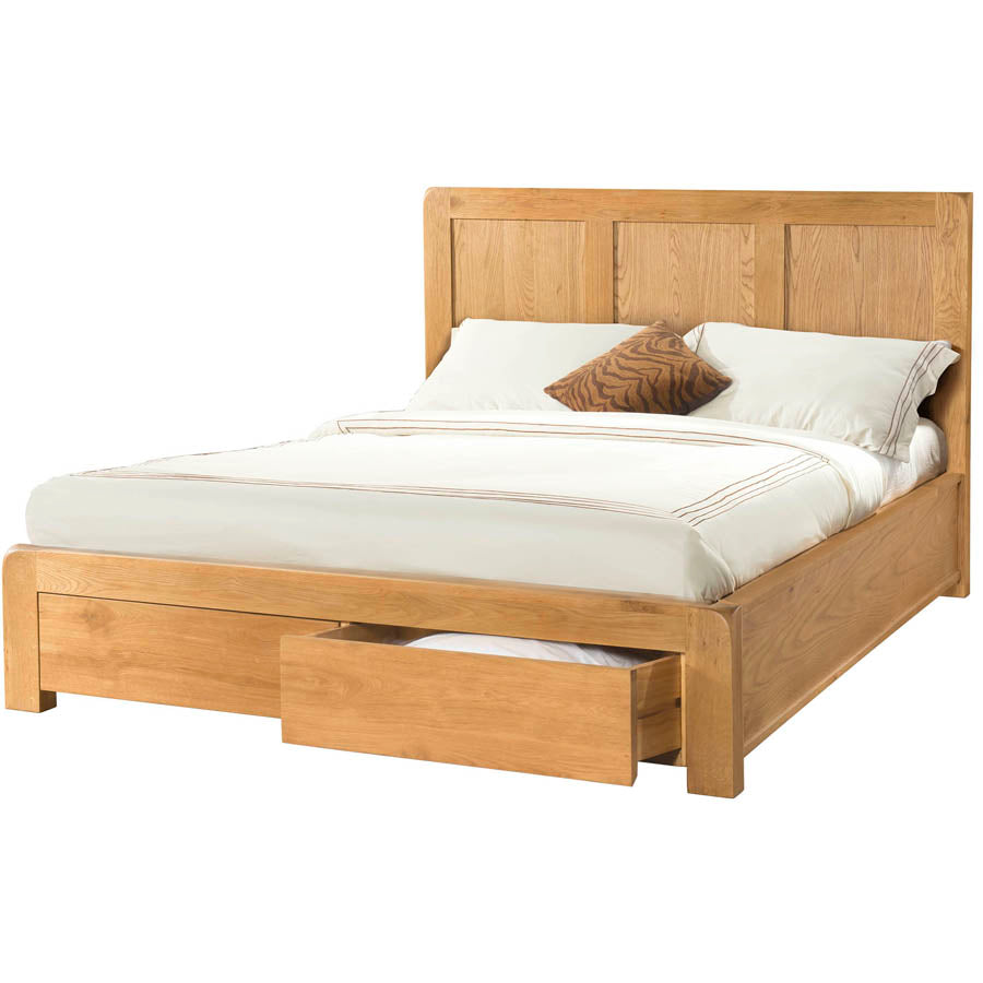 4'6" Bed With 2 Storage Drawers