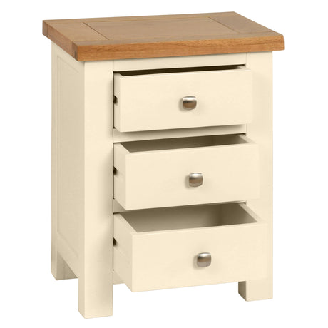 3 Drawer Bedside (DPT001 - IVORY)