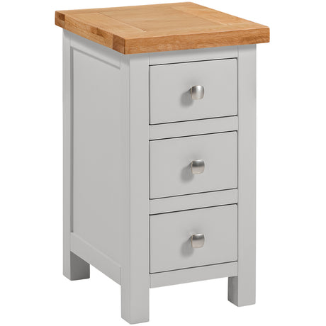 Compact 3 Drawer Bedside (DPT009 - MOON GREY)
