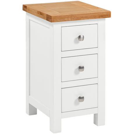Compact 3 Drawer Bedside (DPT009 - WHITE)