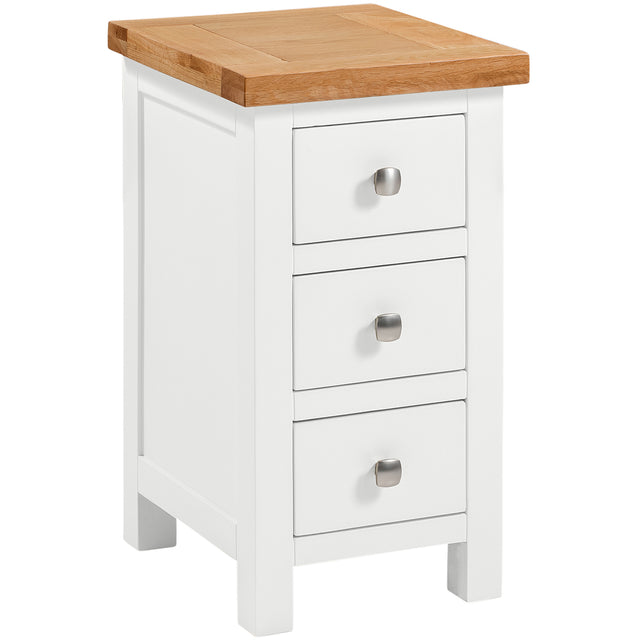 Compact 3 Drawer Bedside (DPT009 - WHITE)