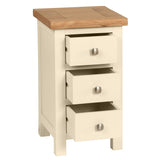 Compact 3 Drawer Bedside (DPT009 - IVORY)