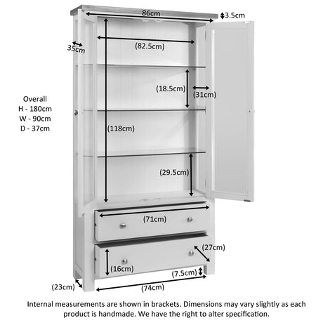 Display Cabinet (DPT087 - WHITE)