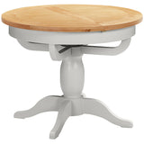 Round Extending Pedestal Table (DPT140 - MOON GREY)