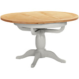 Round Extending Pedestal Table (DPT140 - MOON GREY)