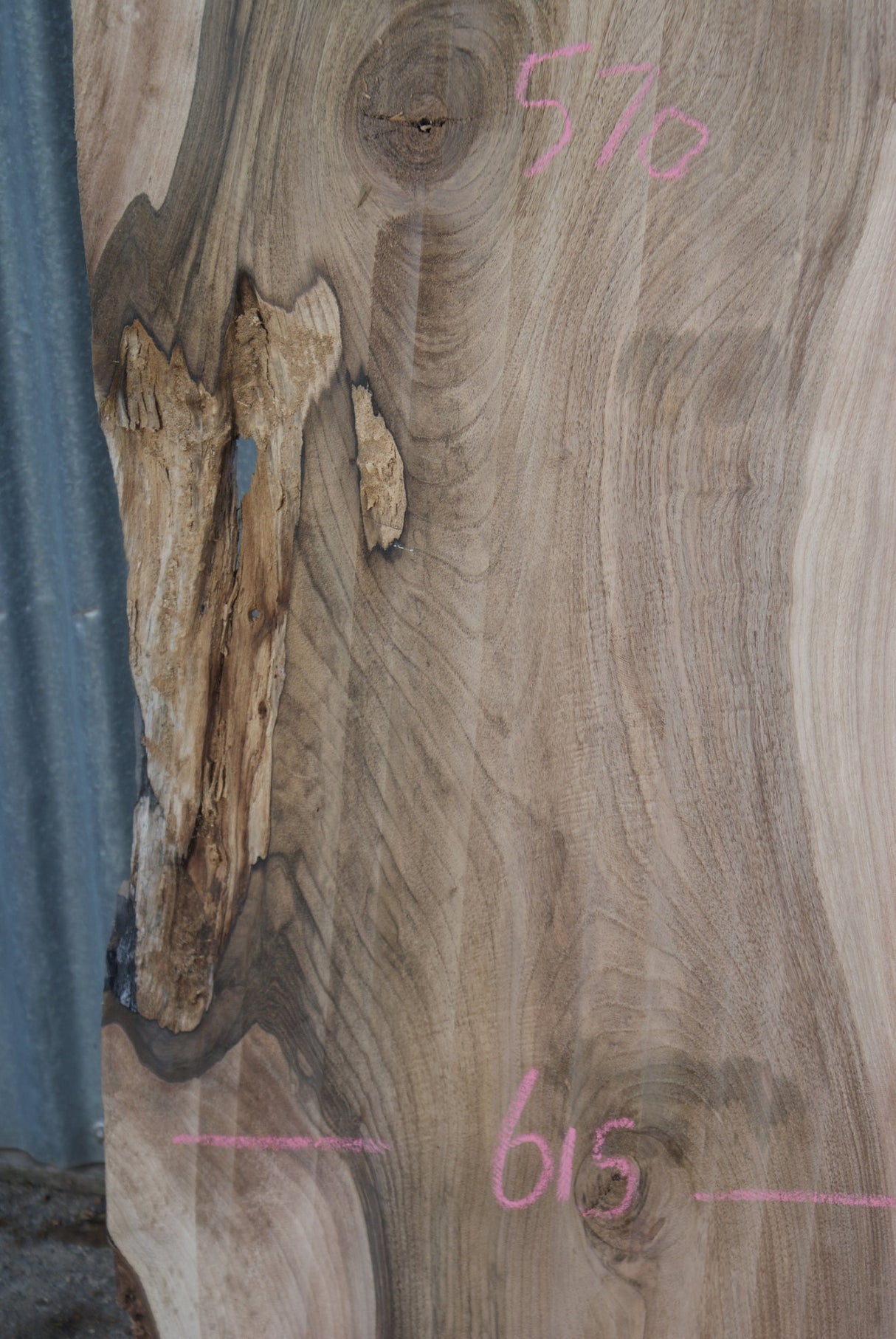 English Walnut 1630 x 595 - 575 x 40 mm (278)