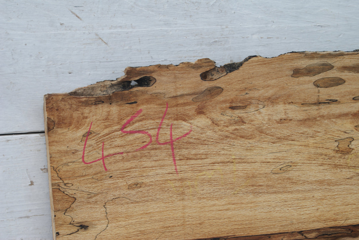 Spalted Beech  826 L x 311 - 254  W x 37 D (mm)    ( 454 )