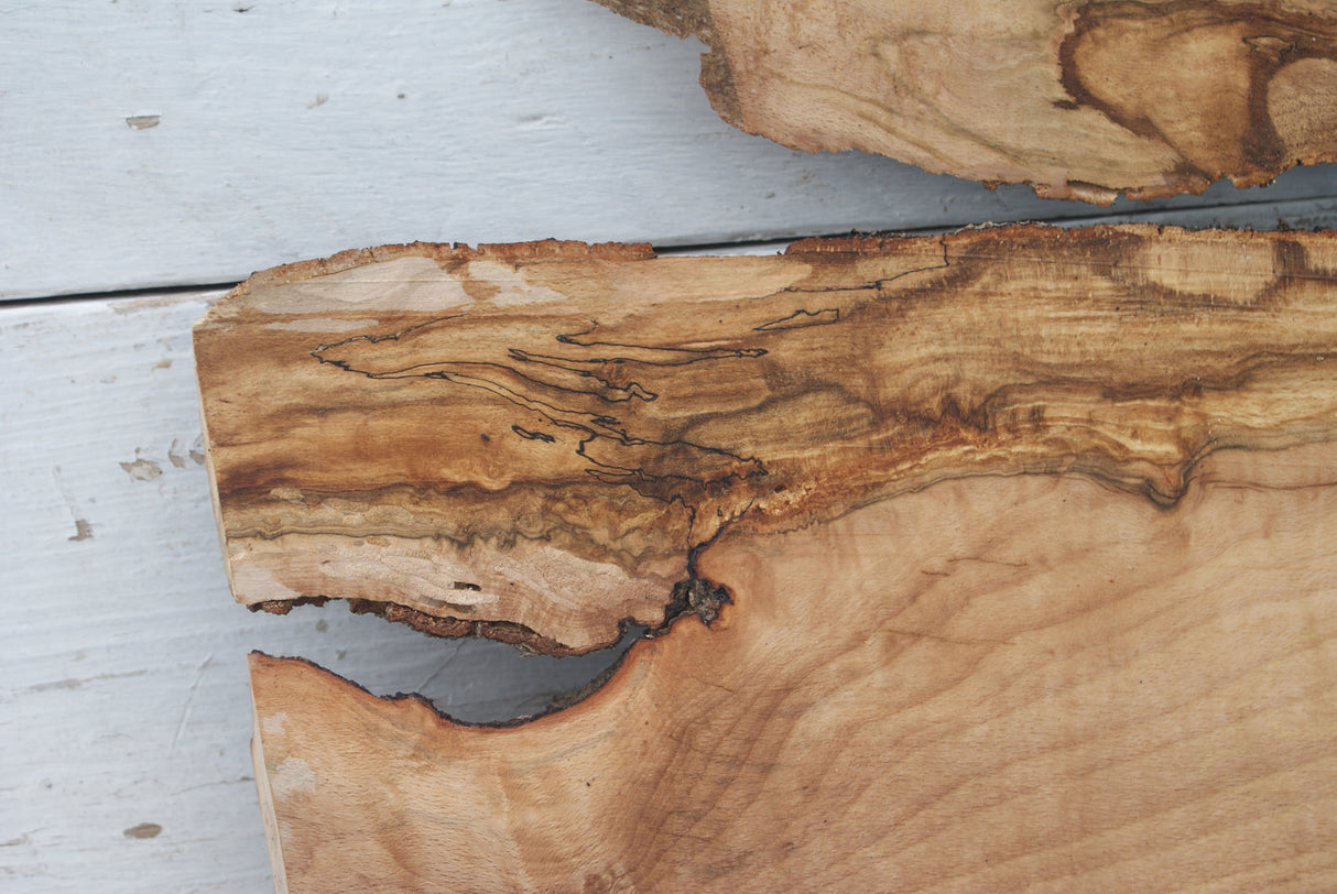 Spalted Beech  931 L x 300 - 140  W x 35 D (mm)    ( 455 )