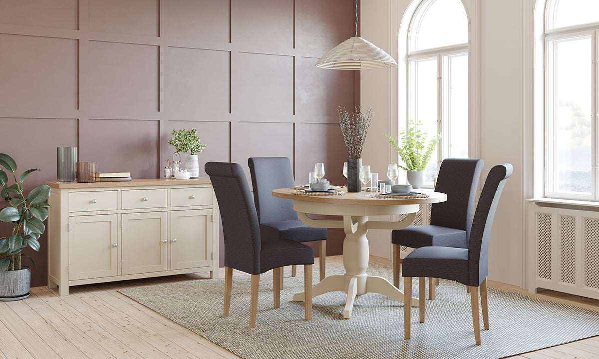 3 Door Sideboard (DPT052 - IVORY)