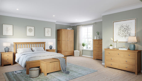 Triple Wardrobe With 3 Drawers