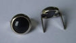 9mm 2 Prong Black Crystal Upholstery Nail  Pack 10 pcs