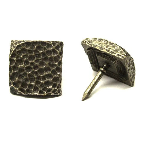 25mm Square Dimple Brass Oxford Decorative Upholstery Nail