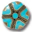 28mm Starfish Turquoise/Brass Oxford Decorative Upholstery Nail