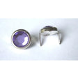13mm 2 Prong Purple Crystal Upholstery Nail  Pack 10 pcs