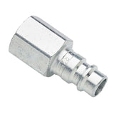 1/4 inch BSPP Female Plug, Steel Nickel Plated