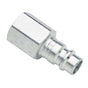1/4 inch BSPP Female Plug, Steel Nickel Plated