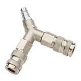 Y Connector with 2 Female Couplings and 1 Male Inlet Plug